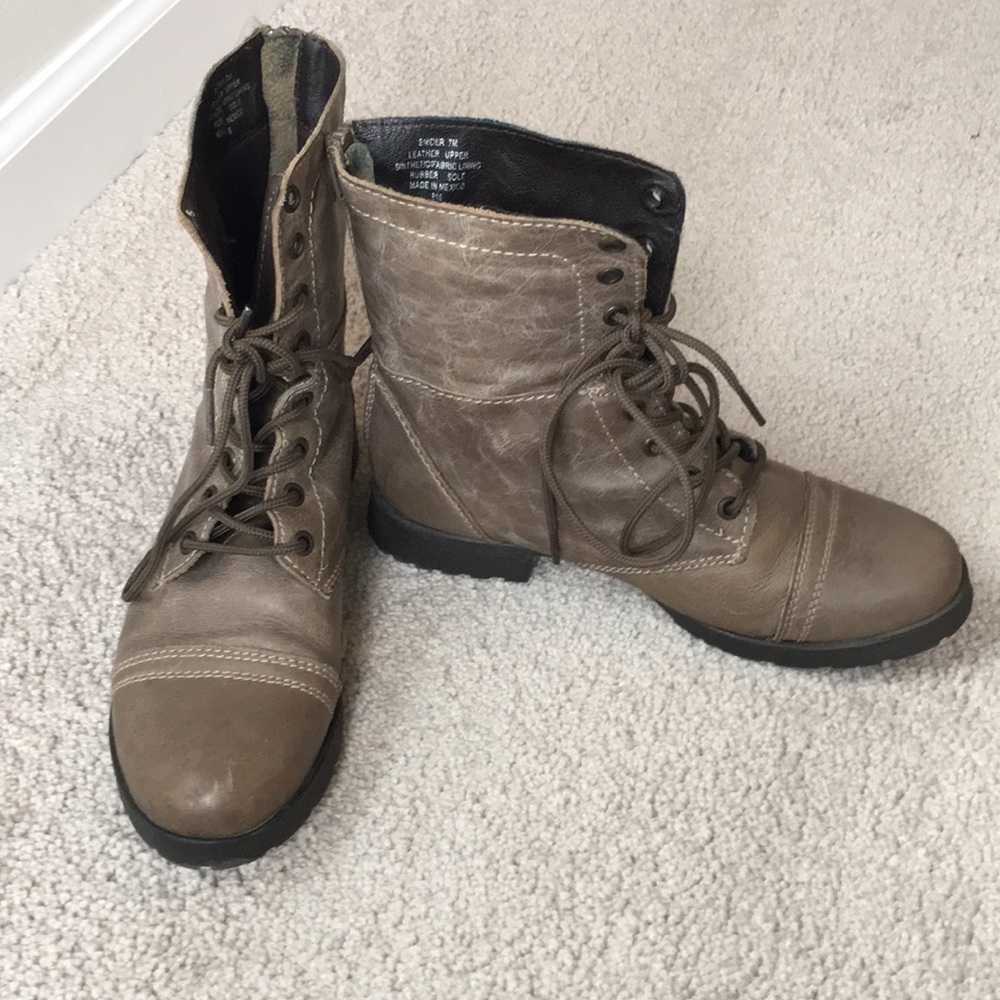 Steve Madden leather boots!